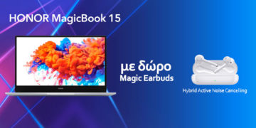 HONOR MagicBook 15: Hρθε στην Ελλάδα στα 599 Ευρώ και μαζί δώρο τα νέα Magic Earbuds!